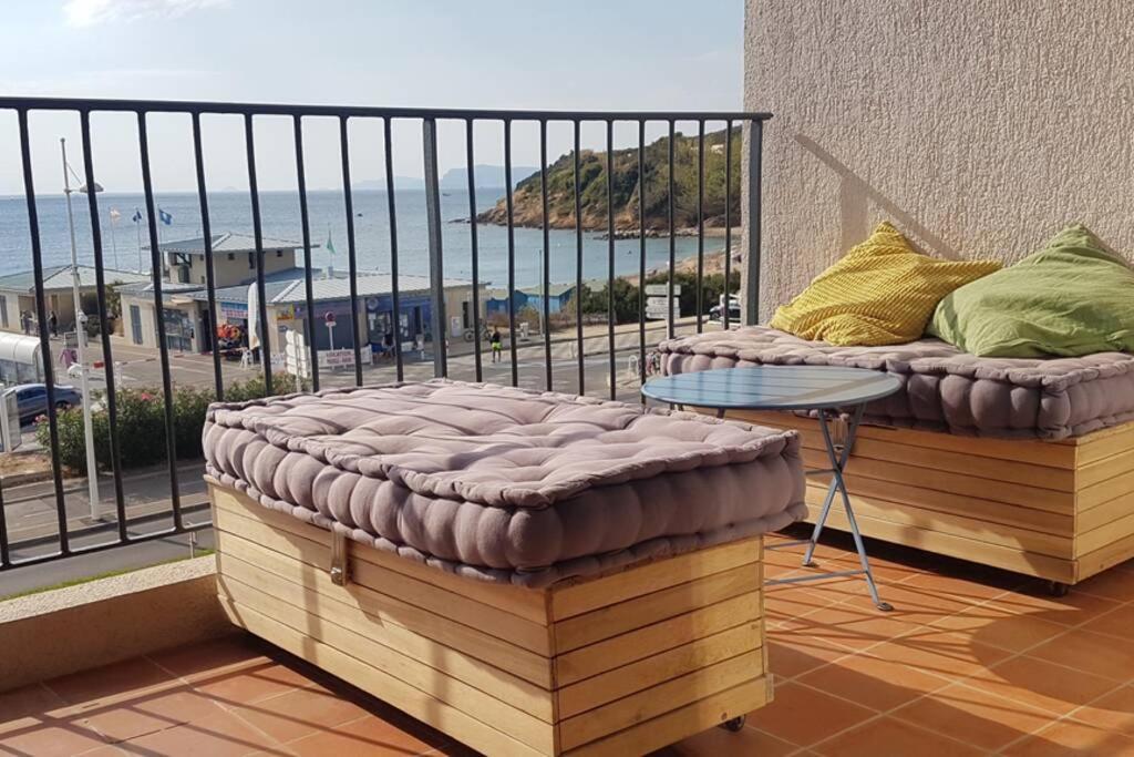 T2 Magnifique Vue Mer Panoramique Six-Fours-les-Plages Exterior photo